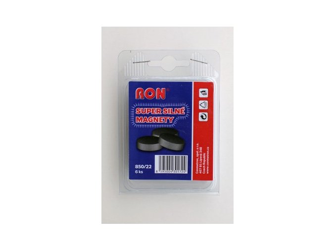 2740 magnety super silne 850 22mm ron 6 ks