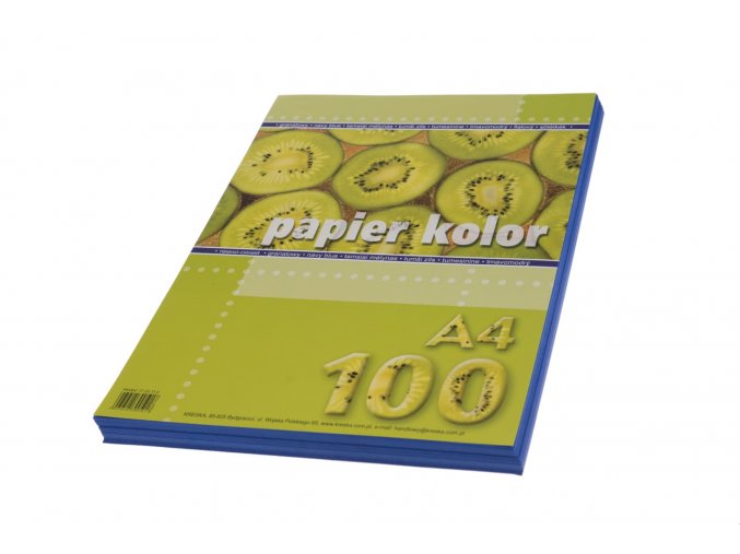 Papíry barevné A4/100ks TMAVĚ MODRÉ 80g (501)