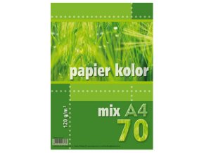1640 papiry barevne a4 70ks 120g mix barev