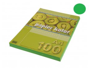 Papíry barevné A4/100ks ZELENÉ 80g (502)