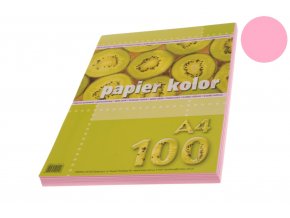 Papíry barevné A4/100ks SV. RŮŽOVÉ 80g (040)