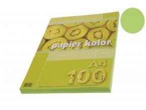 Papíry barevné A4/100ks SV. ZELENÉ 80g (190)