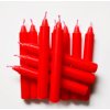 Svíčky červené 12ks sada