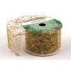 Stuha ZLATÁ fibre třpyt 4cm x 4,6m