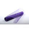 Tkanina FIALOVÁ Fibre glitr 30cm x 4,6m