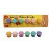 Barvy akrylové mini BRIGHT, 6 barev