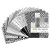 Papír dekorační A4 BLACK&WHITE v bloku, 80g/m2