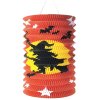 Lampion - karnevalová dekorace válec 15cm čarodějka
