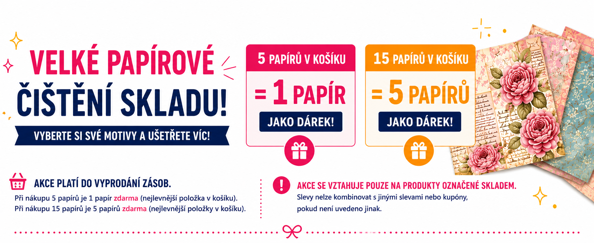 Velké papírové čištění skladu