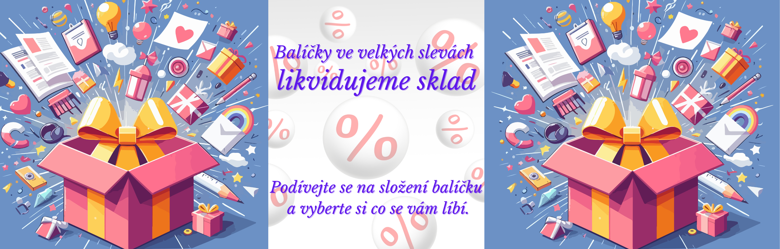 Totální výprodej skladu - výhodné balíčky