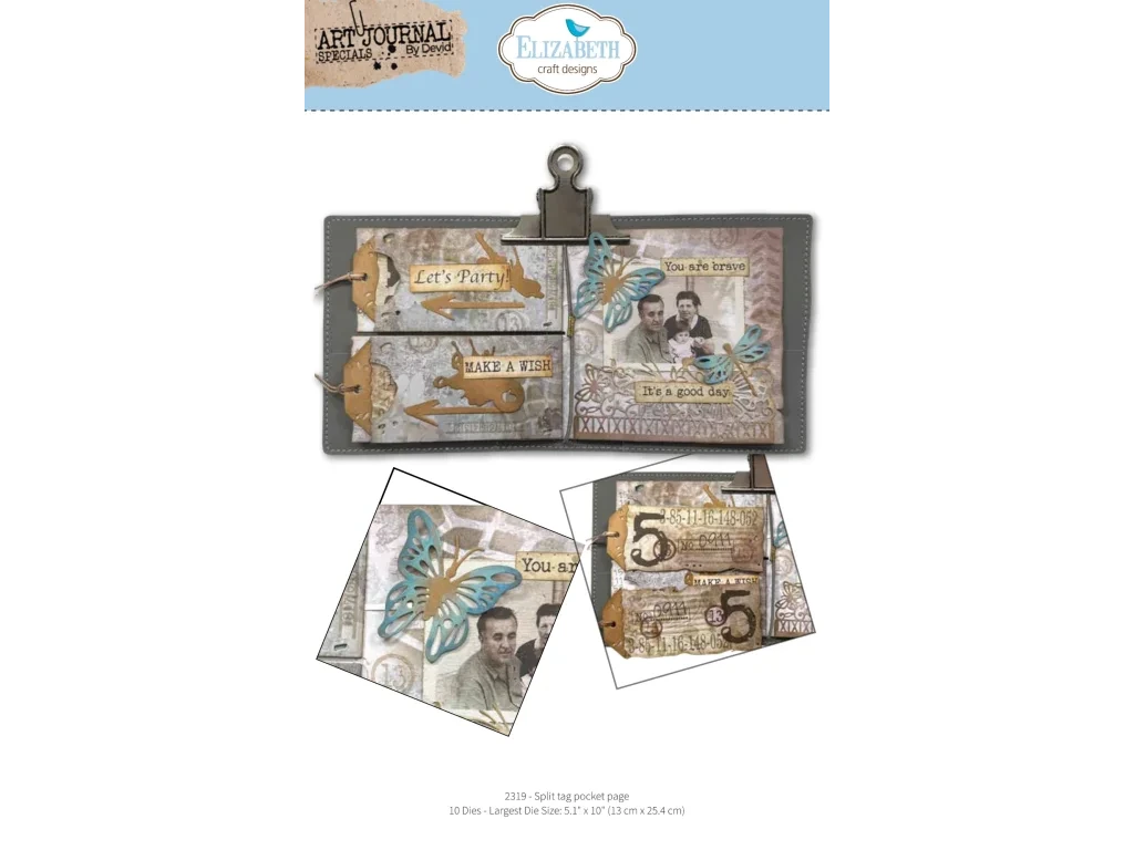 elizabeth craft designs hello you die split tag po