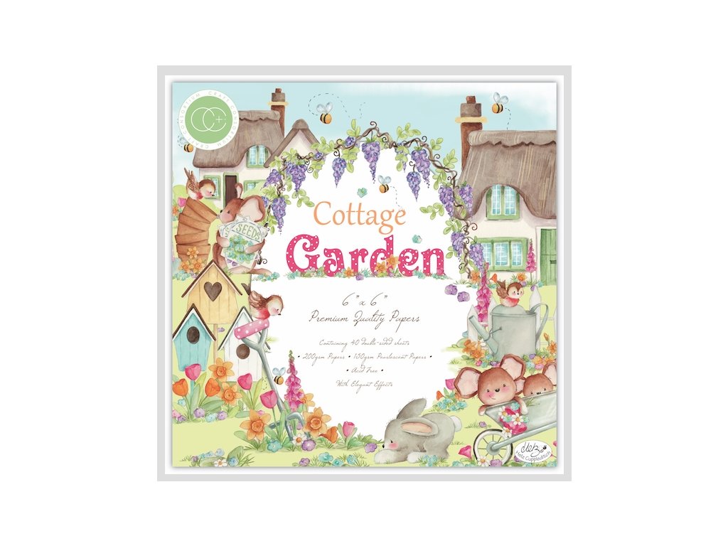 craft consortium cottage garden 6x6 inch paper pad