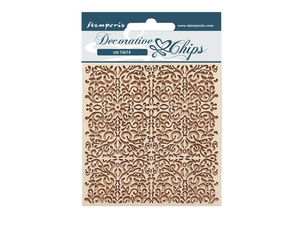 stamperia vintage library decorative chips pattern