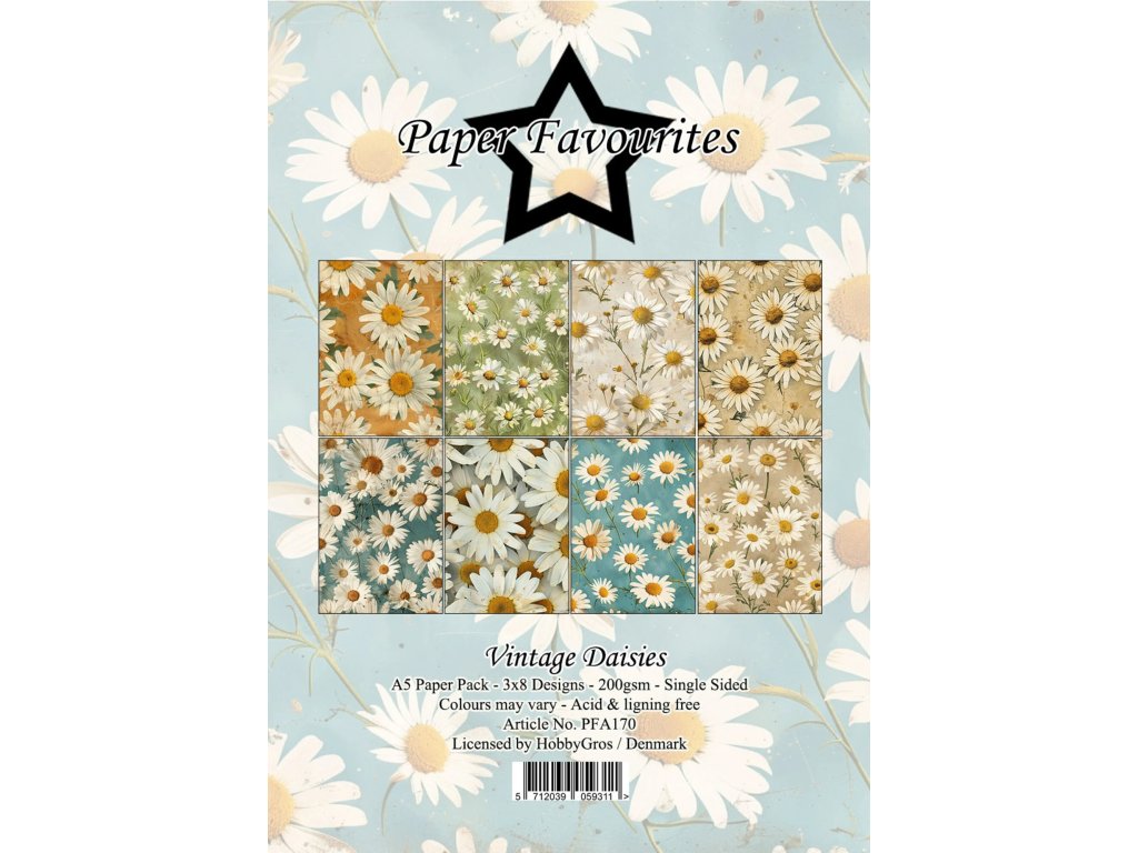 paper favourites vintage daisies a5 paper pad pfa1 8 11zon