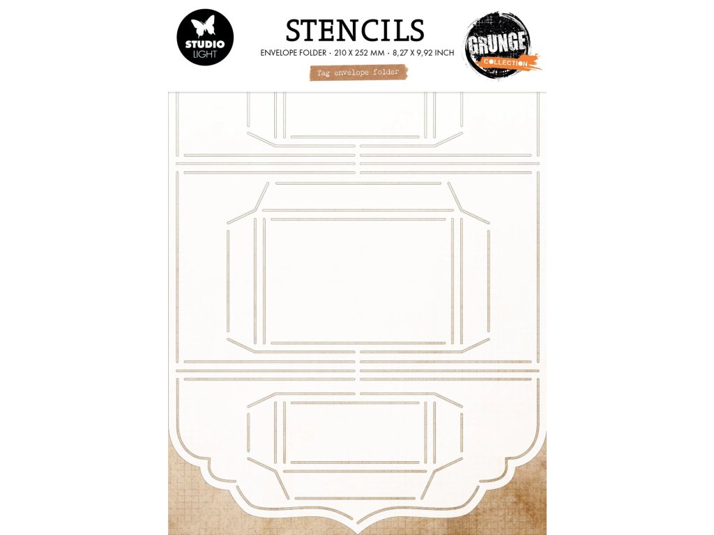 sl studio light tag envelope grunge stencil sl gr 5 11zon