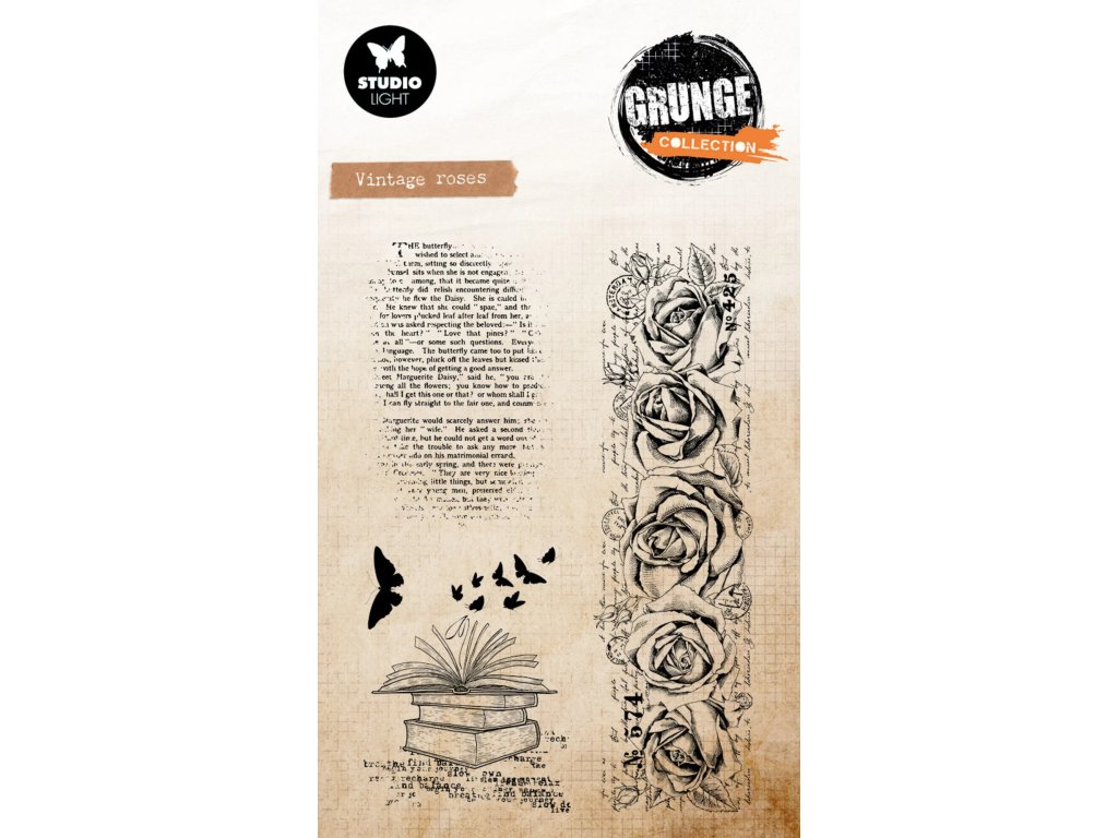 sl studio light vintage roses grunge clear stamp s 9 11zon