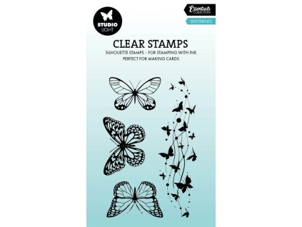 studio light butterflies essentials clear stamps s 5 11zon