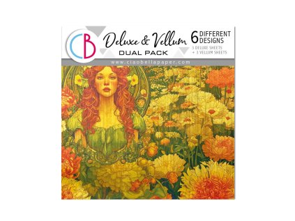 Ciao Bella Artemis Deluxe Paper Gold & Vellum pergamen 15x15cm
