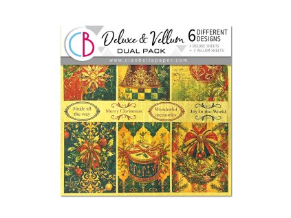 Ciao Bella Toy Shop Hračkářství Deluxe Paper Gold & Vellum pergamen 15x15cm