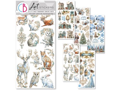 Samolepky umělecké Ciao Bella Winterling 5ks