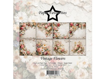 paper favourites vintage flowers 6x6 inch paper pa 3 11zon