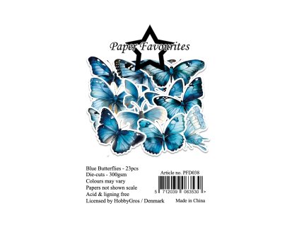 paper favourites die cuts a7 blue butterflies 23pc 7 11zon