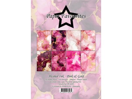paper favourites alcohol ink pink gold a5 paper pa 6 11zon
