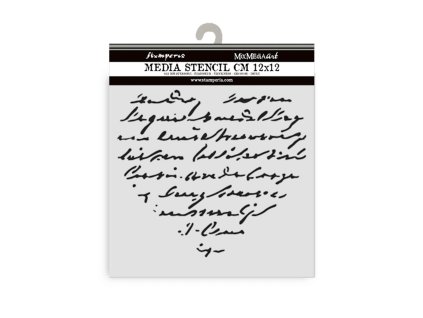 stamperia family thick stencil 12x12cm heart with 12 11zon