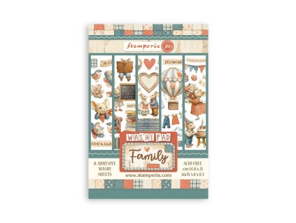 stamperia family a5 washi pad 8pcs sbw28 10 11zon