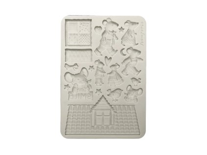 stamperia family a5 silicon mould mice kacma599 (2) 11 11zon