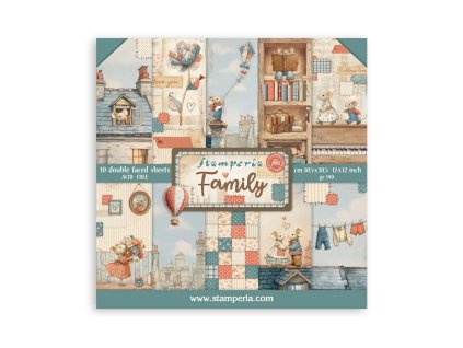 stamperia family 12x12 inch paper pack sbbl181 10 11zon