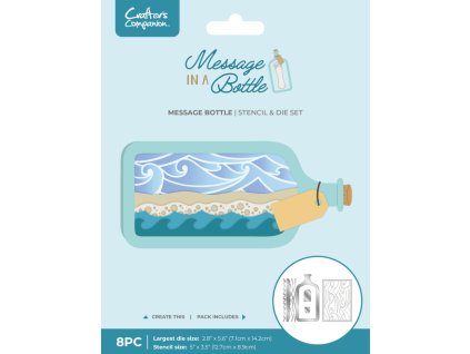 crafters companion message in a bottle stencil die (2)