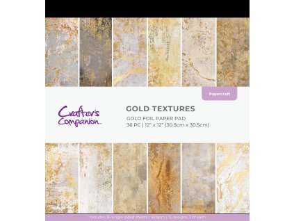 crafters companion gold textures 12x12 inch paper 17 11zon
