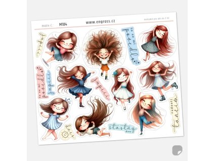 Diářové samolepky Radost Tančím radostí