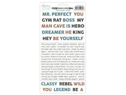 mintay man cave 6x12 inch paper stickers words mt 2 11zon