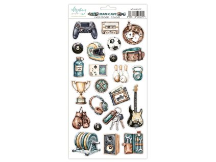 mintay man cave 6x12 inch paper stickers elements 3 11zon