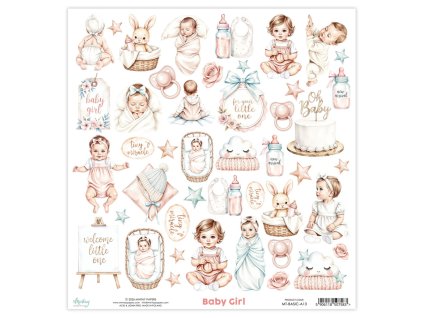 mintay basic 12x12 inch elements baby girl mt basi 6 11zon