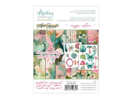 mintay art journal paper pad 6x8 inch magic colors 8 11zon