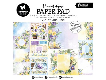 studio light violet musings die cut designer paper 13 11zon