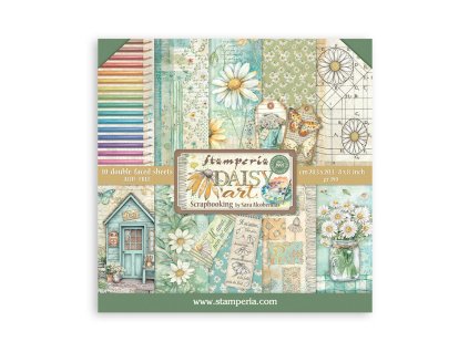 stamperia daisy art 8x8 inch paper pack sbbs138 46 11zon