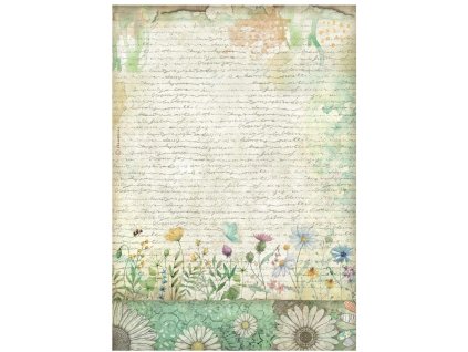 stamperia daisy art a4 rice paper handmade letter 69 11zon