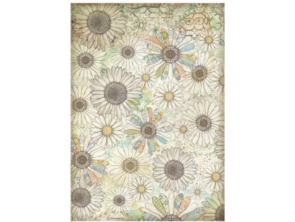 stamperia daisy art a4 rice paper stylized daisy p 77 11zon