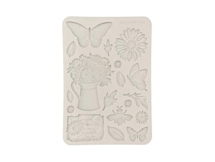 stamperia daisy art a5 silicon mould daisy and but 86 11zon