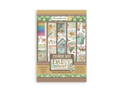 stamperia daisy art a5 washi pad 8pcs sbw30 96 11zon