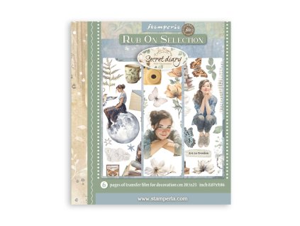 stamperia secret diary rub on 205x23cm assortment 217 11zon