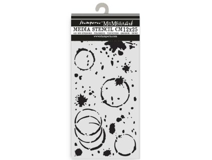 stamperia secret diary thick stencil 12x25cm ink s 226 11zon