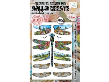 aall and create stamp set a6 wingbrushed dreams aall tp 1107