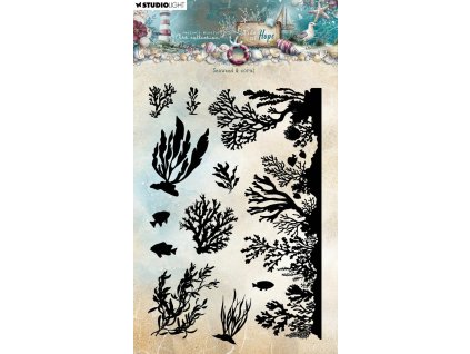studio light tide of hope clear stamp seaweed cora 2 11zon