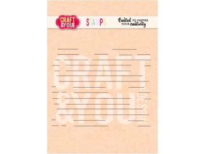 craft you design lined paper stamps cs057