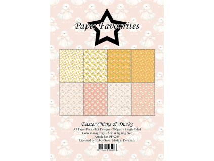 paper favourites easter chicks ducks a5 paper pack 36 11zon